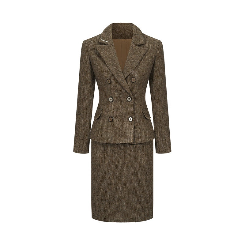 Wool Blazer / Skirt