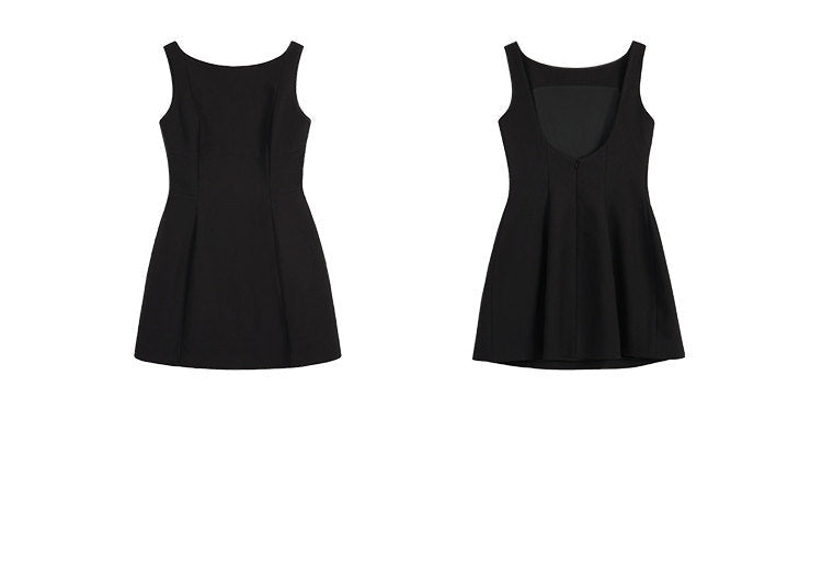 Open-Back Flare Mini Dress