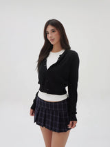 Low-Rise Pleated Mini
