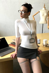 High-Neck Sculpt Fit Tee