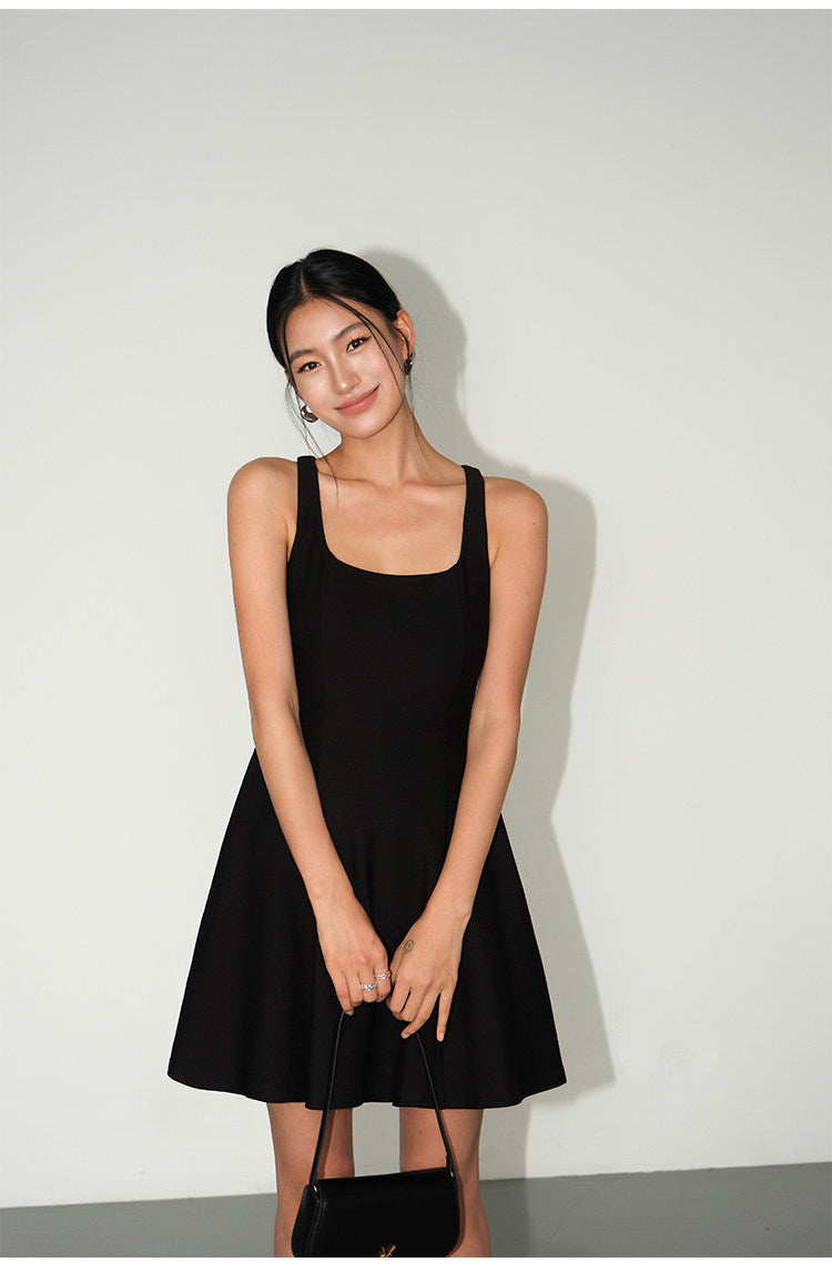 Back Cutout Sleeveless Mini Dress