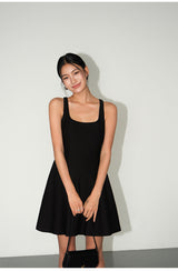 Back Cutout Sleeveless Mini Dress