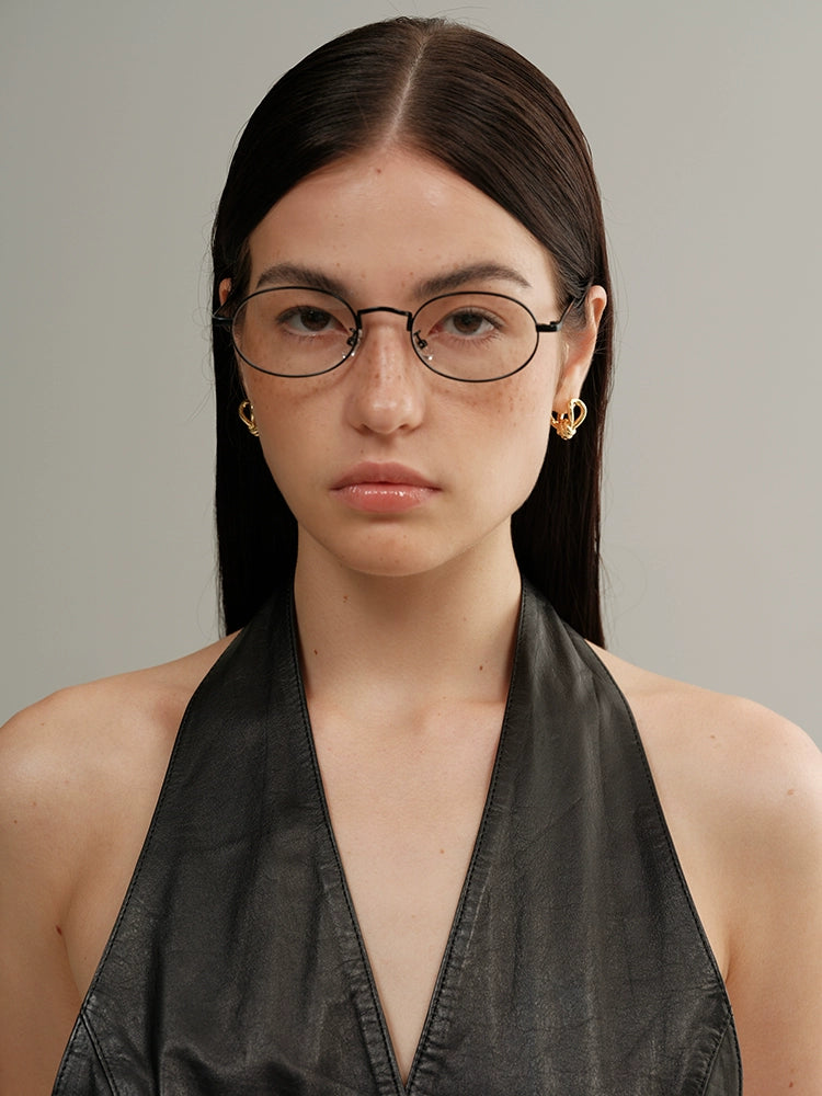 Oval Metal Glasses