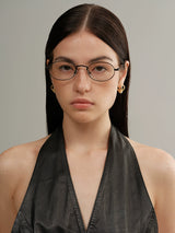 Oval Metal Glasses