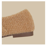 Wool-Blend Mary Jane Flats