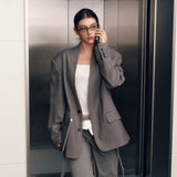 V-Neck Suit Blazer