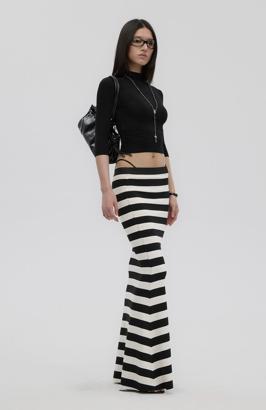Striped Knit Skirt