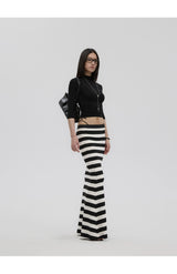 Striped Knit Skirt