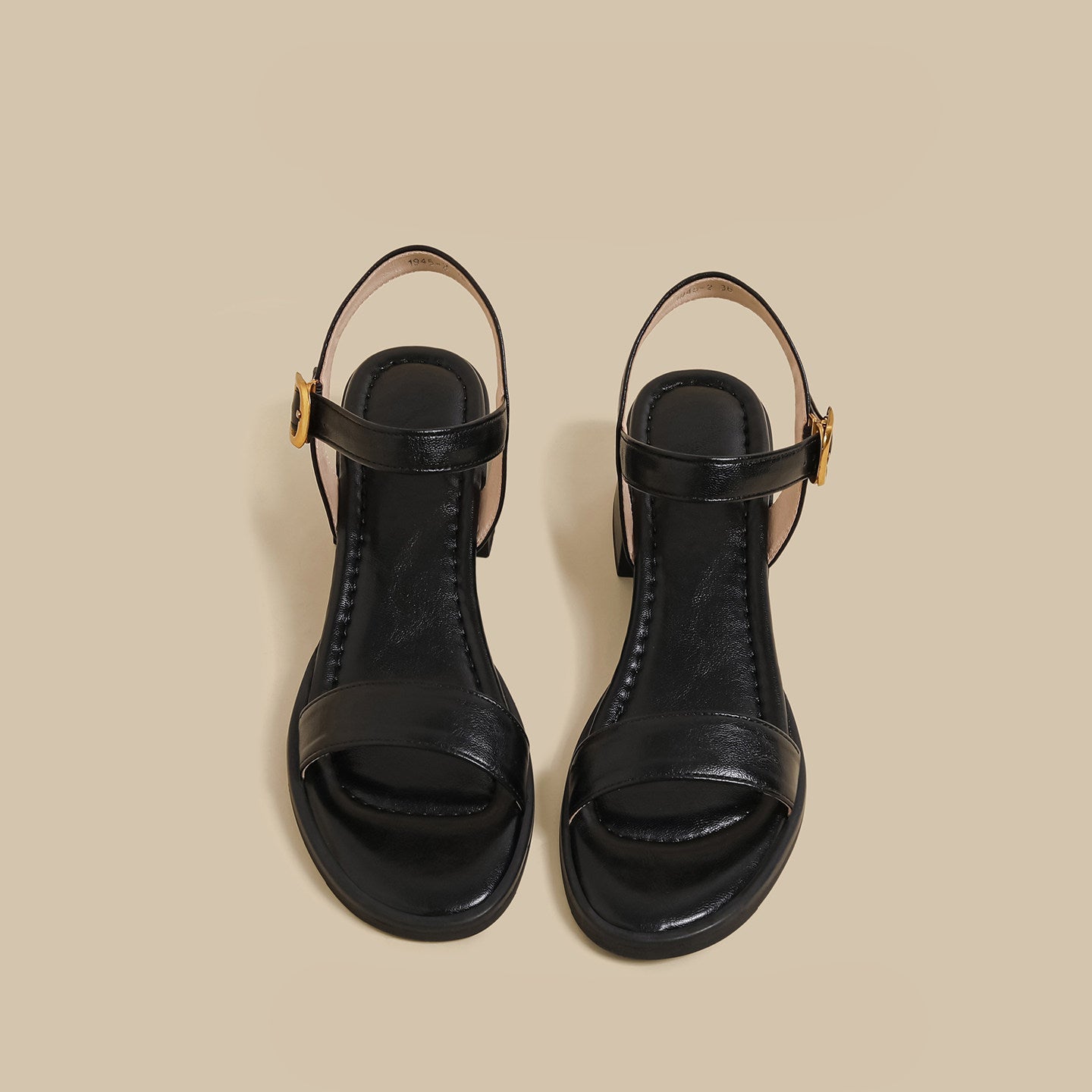 Ankle Strap Block Sandal