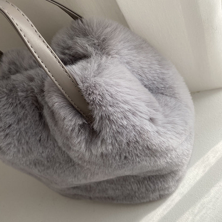 Plush Bucket Bag