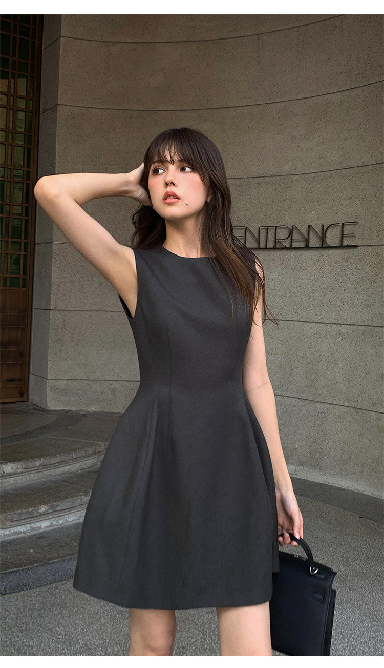 Structured Flare Mini Dress