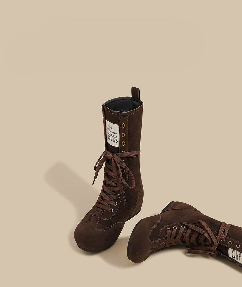 Inner Height Lace-Up Boots