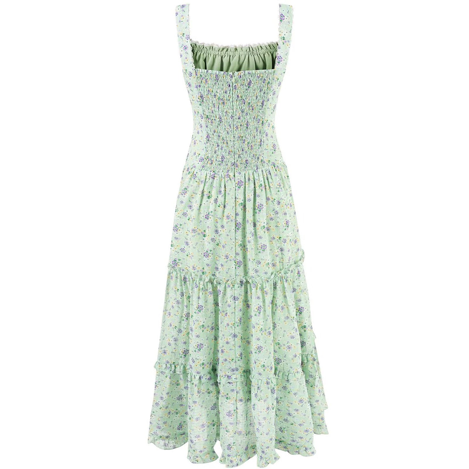 Green Garden Tiered Dress
