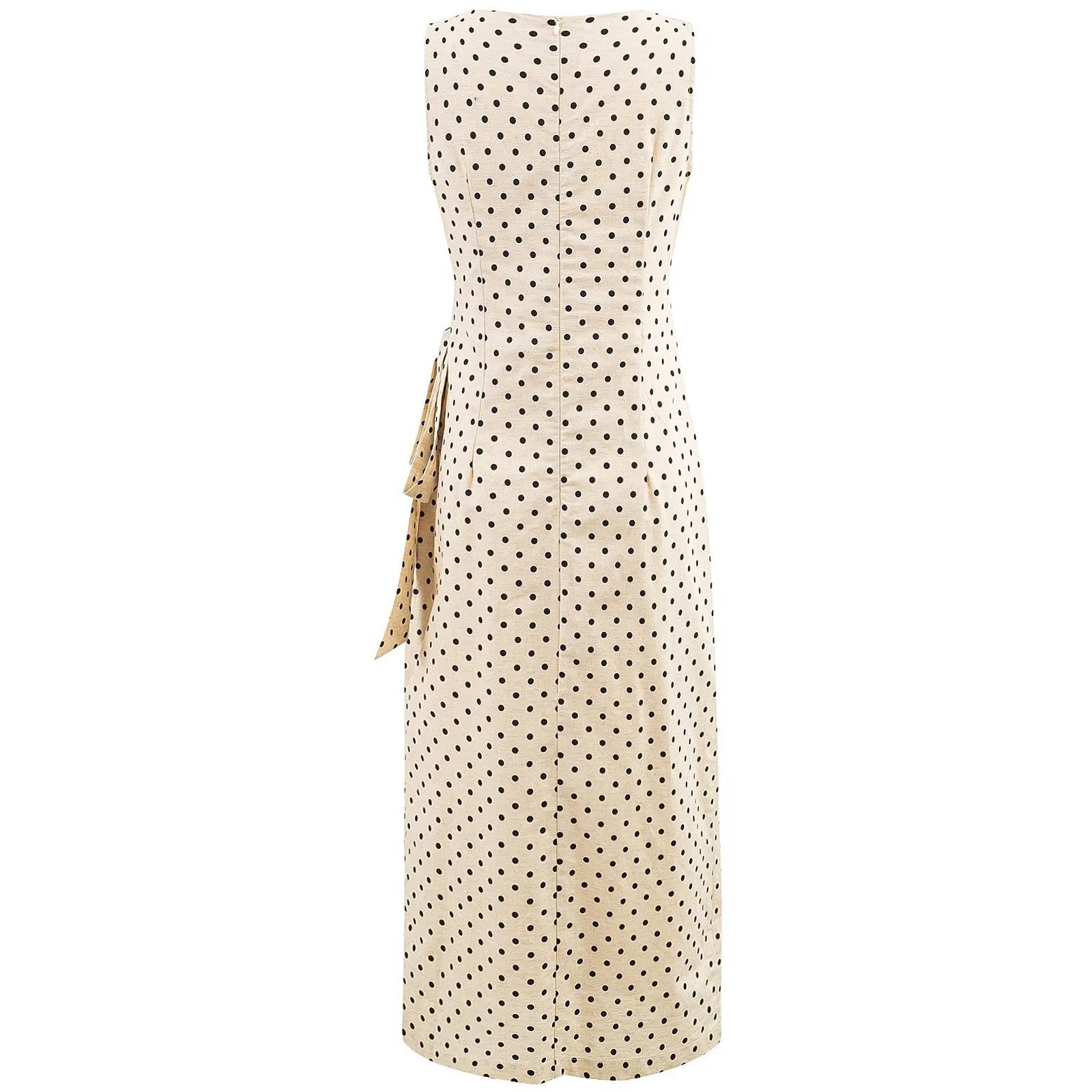 Polka Wrap Midi Dress