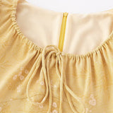 Golden Bloom Maxi Dress