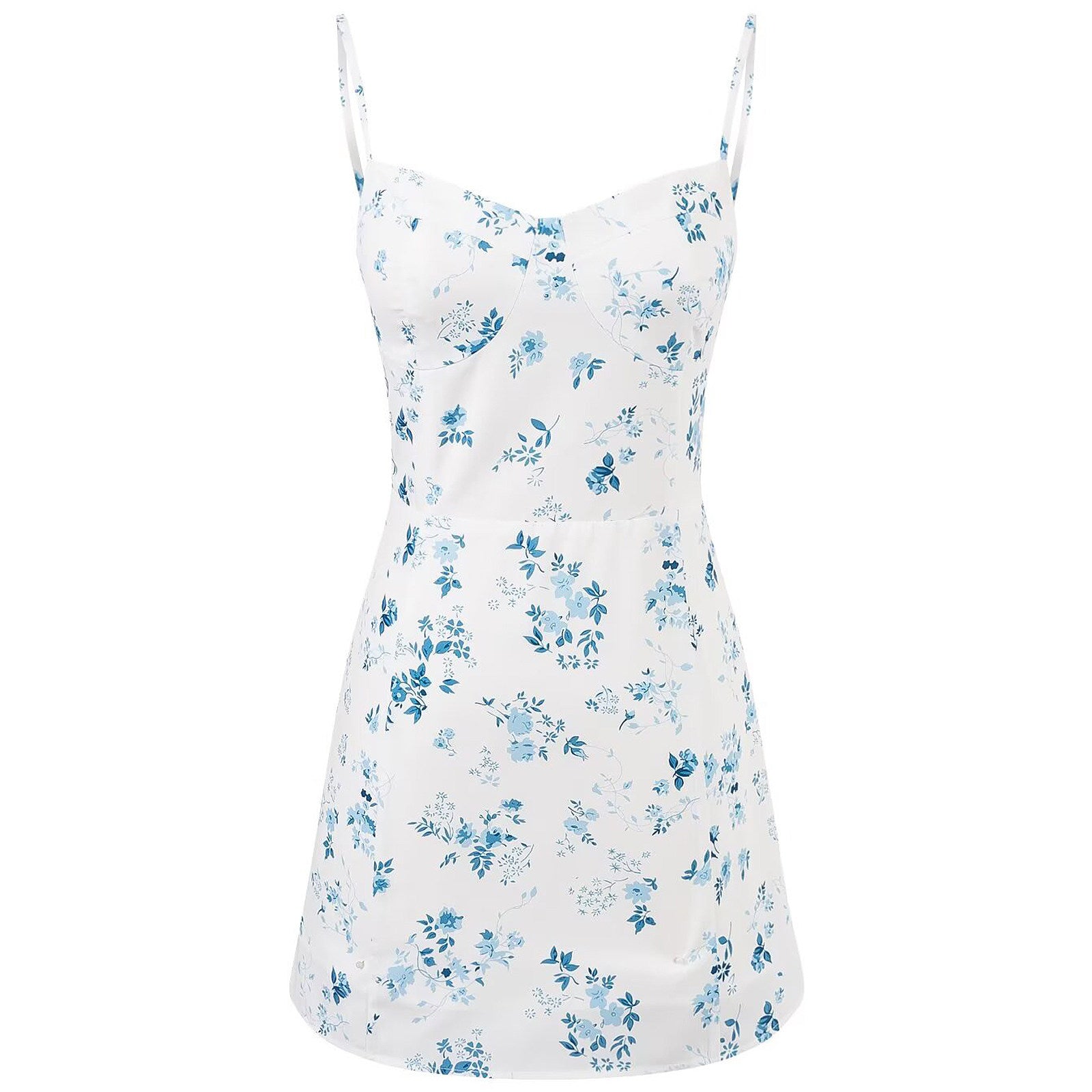 Blue Blossom Mini Dress