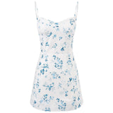 Blue Blossom Mini Dress
