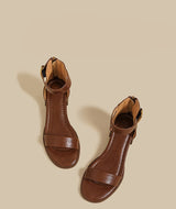 Minimal Ankle Strap Block Sandal