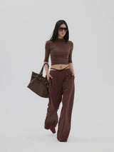 Brown Top & Sweatpants