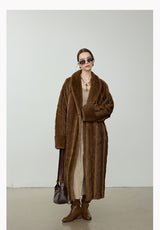 Ultra-Soft Fur Coat - Golden Brown