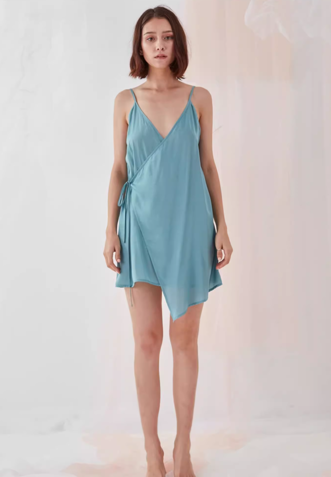 Silken Drape Slip