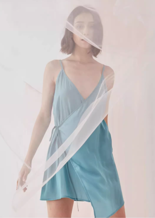 Silken Drape Slip