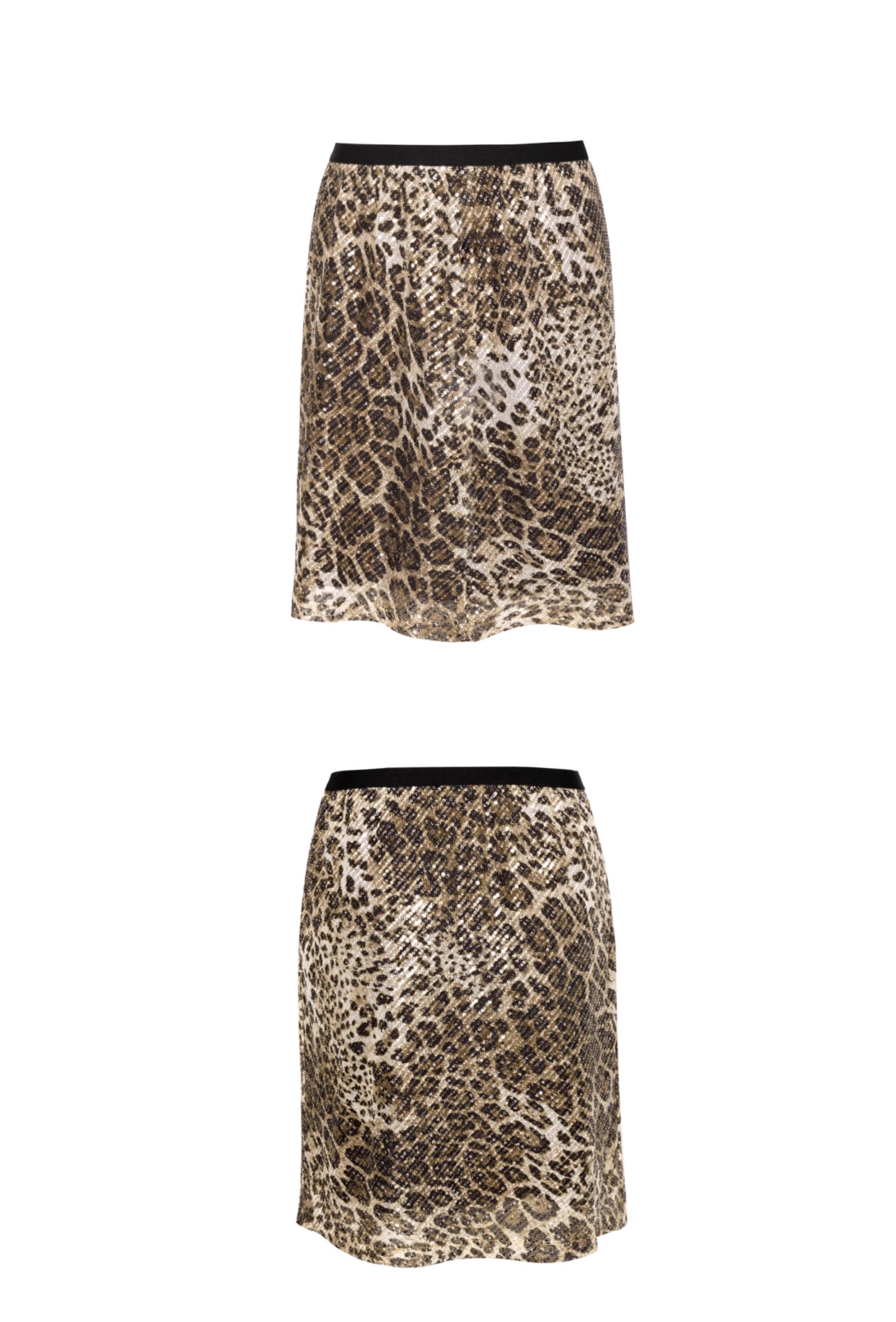 Leopard Sequin Skirt