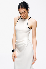 Shirred Slip Dress