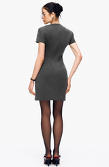 V-Neck Suit Dress