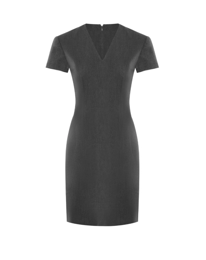 V-Neck Suit Dress