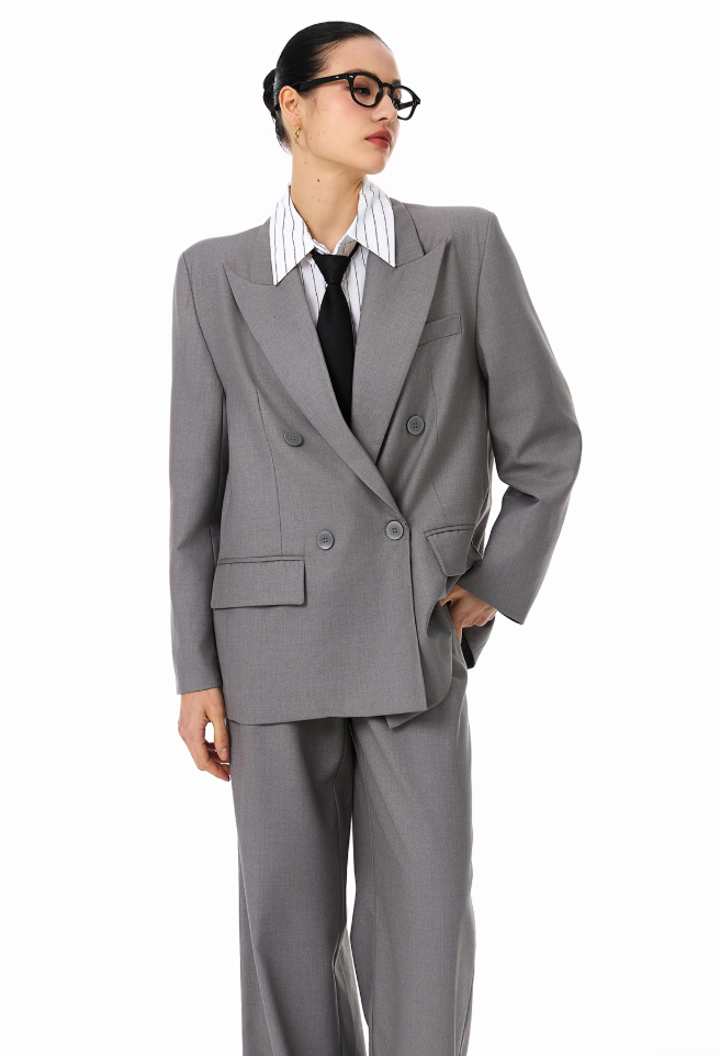 Classic Grey Suit Set