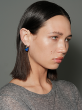 Blue Enamel Earrings