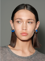 Blue Enamel Earrings