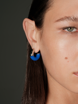 Blue Enamel Earrings