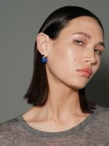 Blue Enamel Earrings