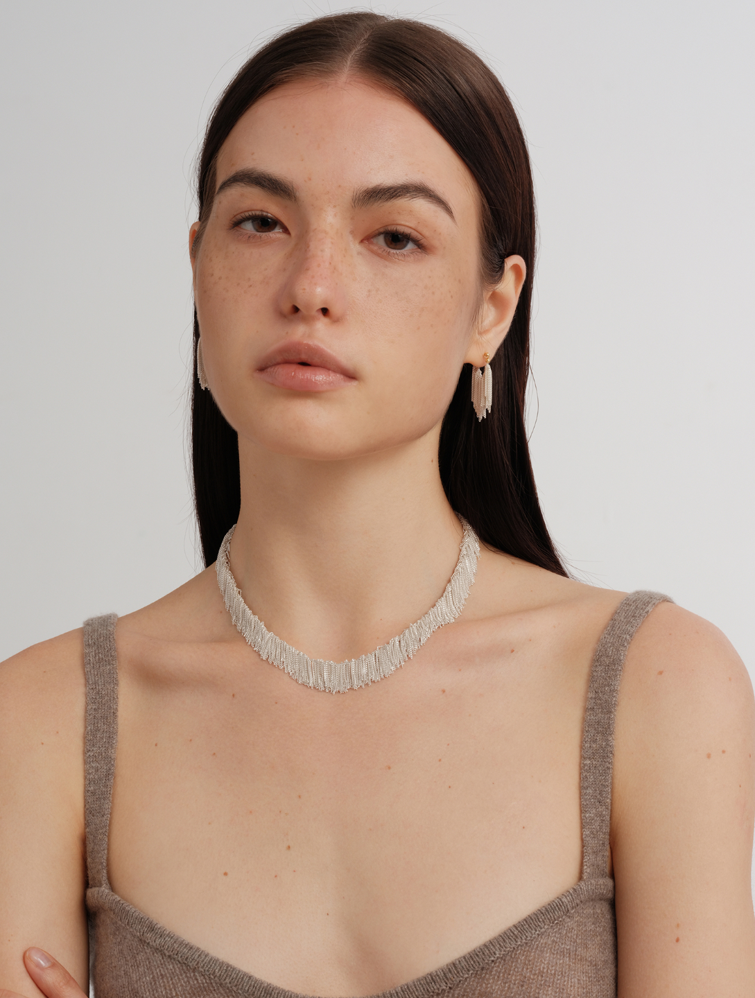 Silver Tassel Earrings