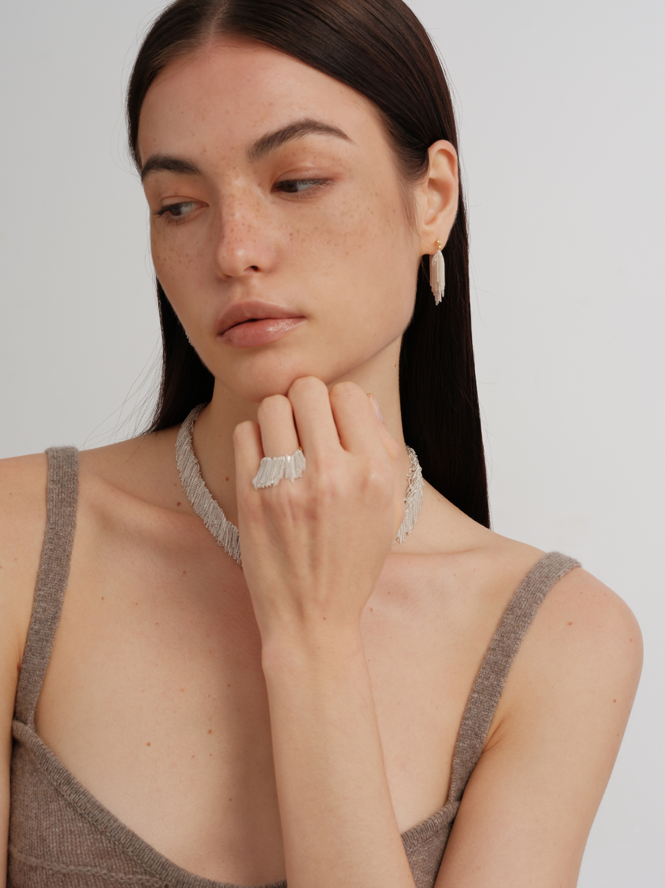 Silver Tassel Ring