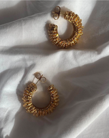 Gold C-Hoop Earrings
