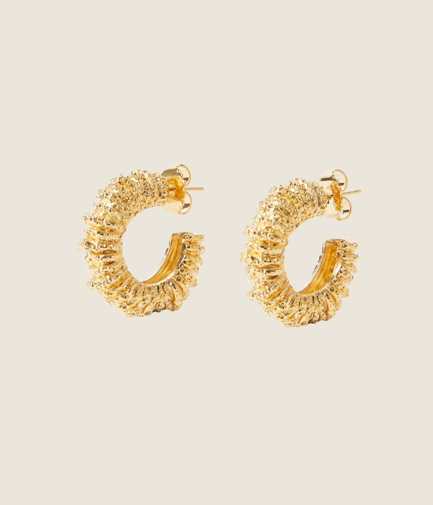 Gold C-Hoop Earrings