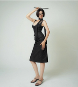 Black Tie Denim Dress