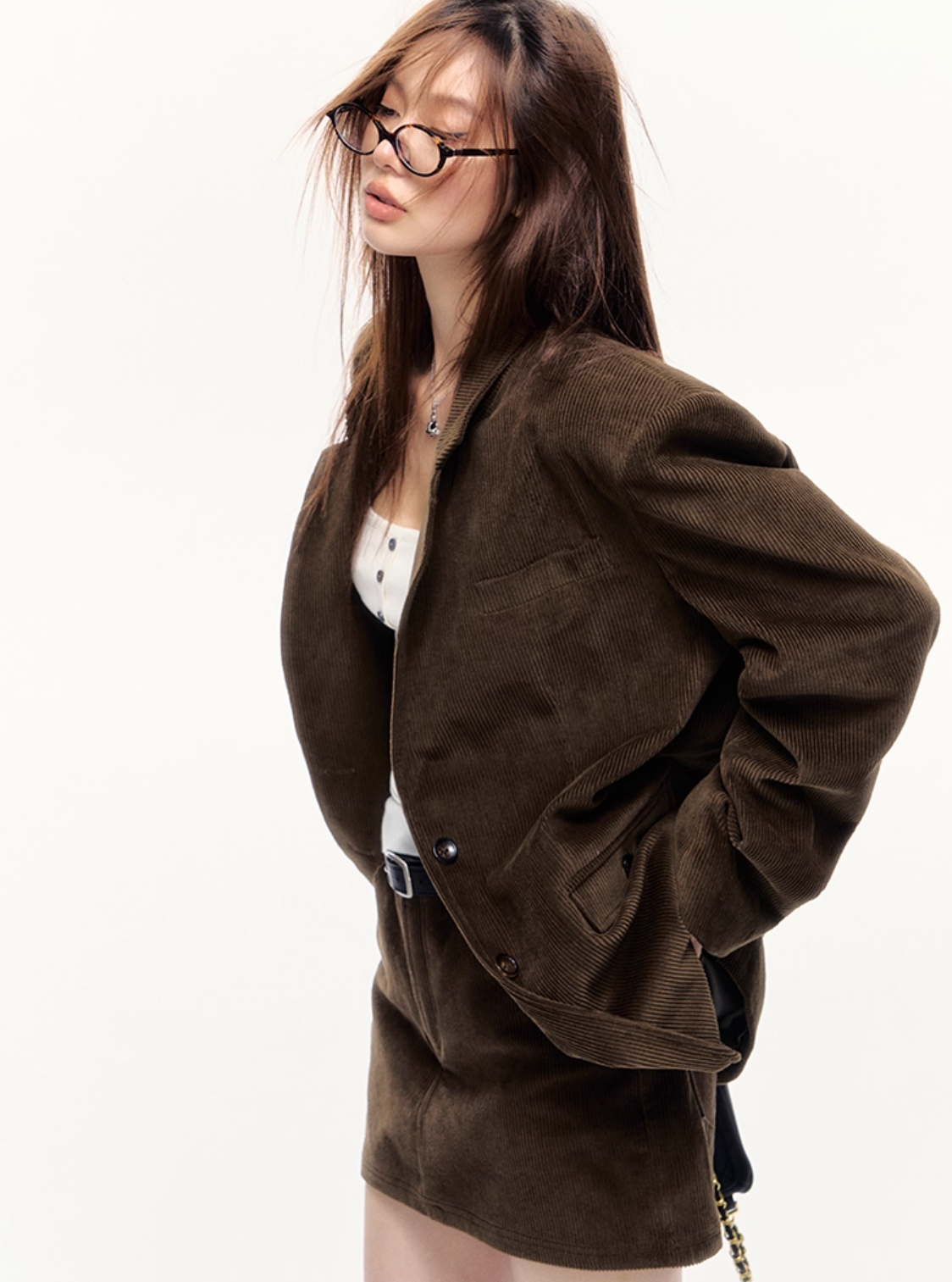 Corduroy Blazer & Skirt