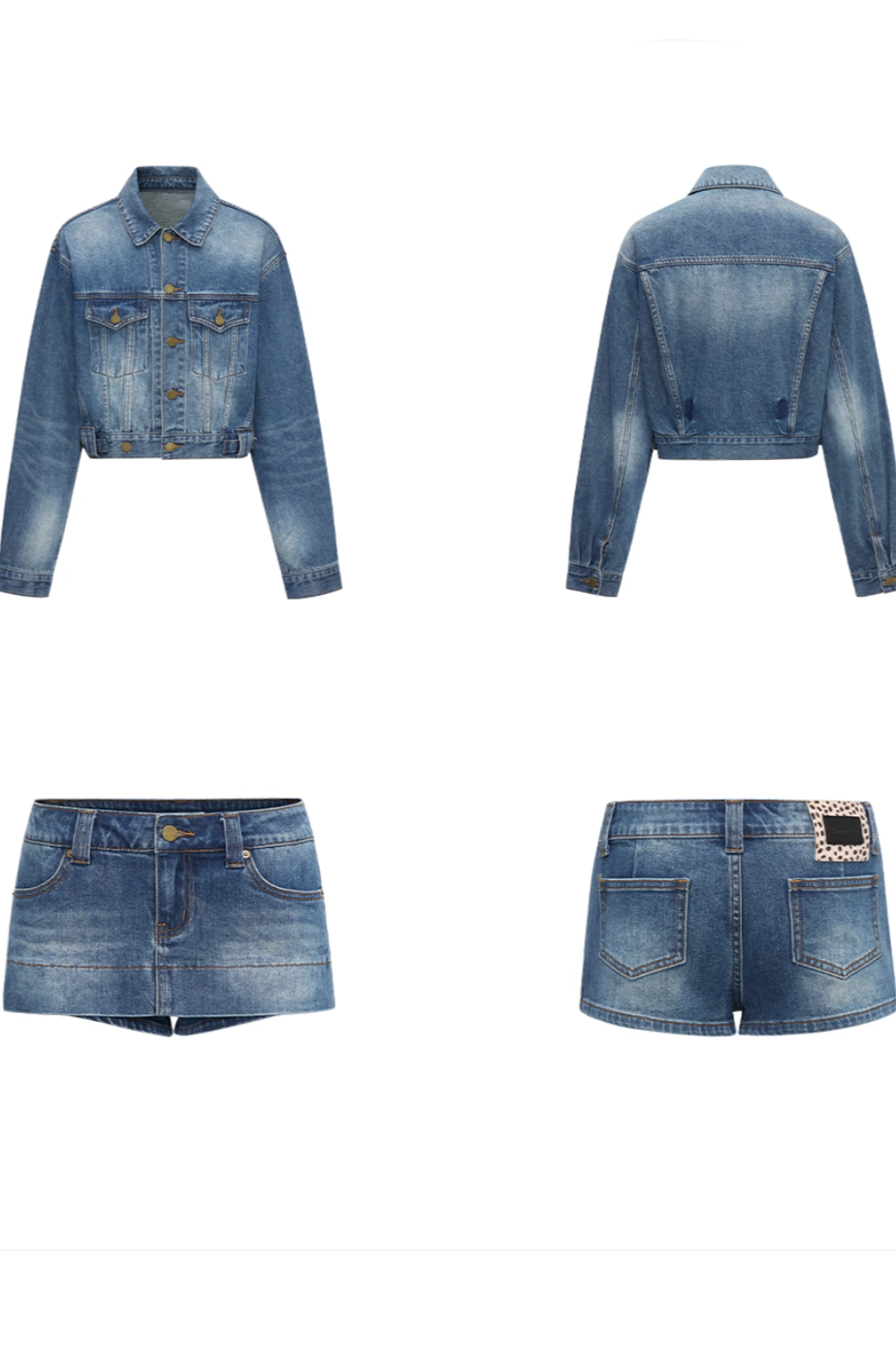 Denim Jacket & Skort