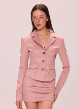 Chic Blazer & Mini Skirt
