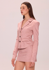 Chic Blazer & Mini Skirt