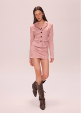 Chic Blazer & Mini Skirt