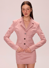 Chic Blazer & Mini Skirt