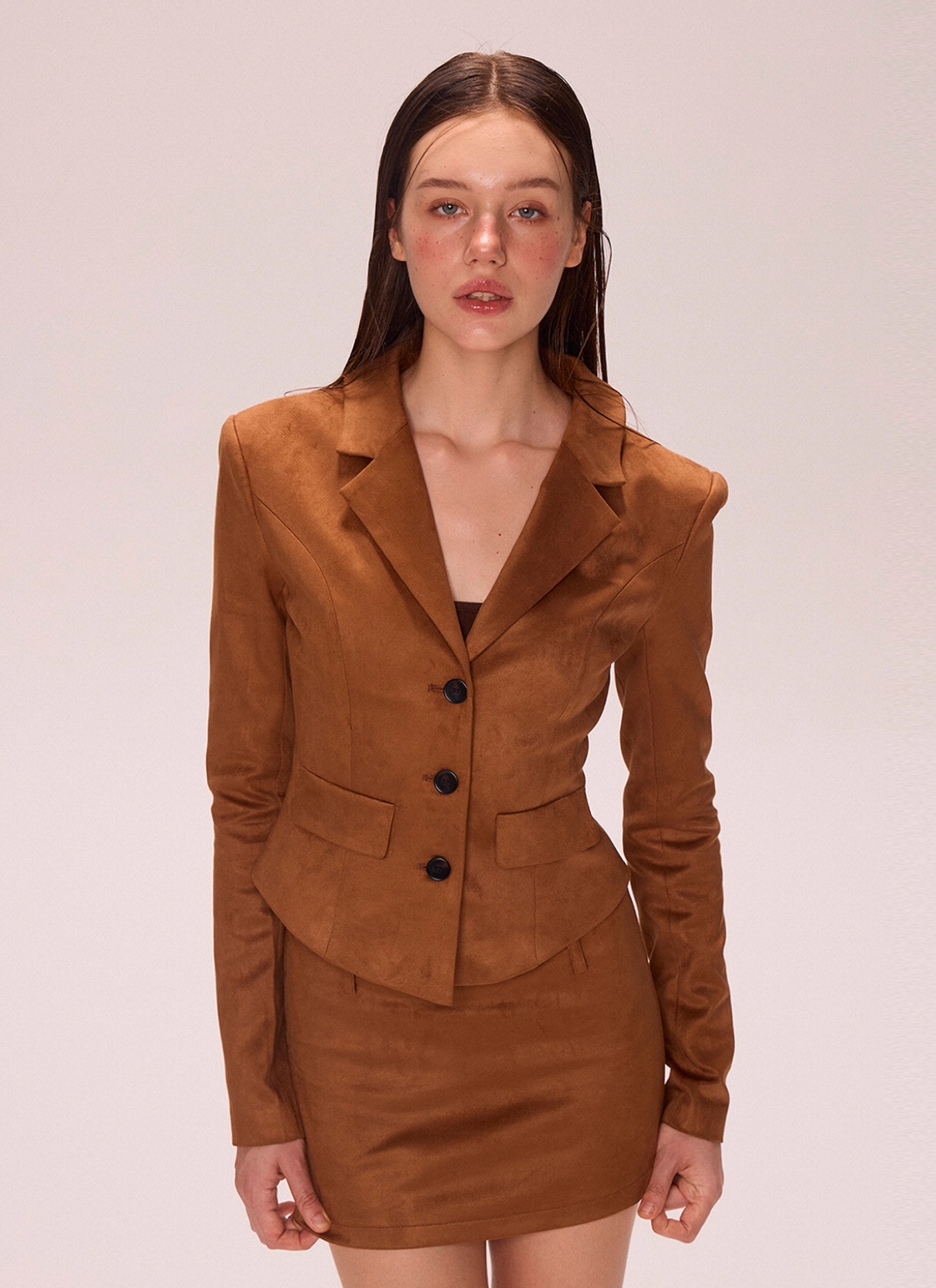 Chic Blazer & Mini Skirt