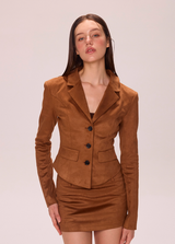Chic Blazer & Mini Skirt