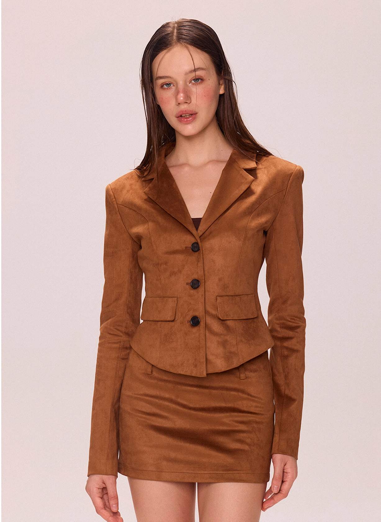 Chic Blazer & Mini Skirt
