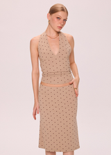 Polka Dot Halter & Skirt